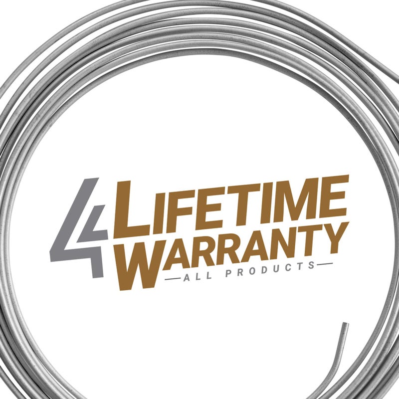 4LIFETIMELINES 4LIFETIME Galvanized Steel Brake Line Kit - 3/16" x 25ft Replacement Set - Professional Grade OE Steel Tube, Corrosion-Resistant, Flexible 3/16 Brake Line â€“ Comes with 16 Fittings for Easy Install - Image 3